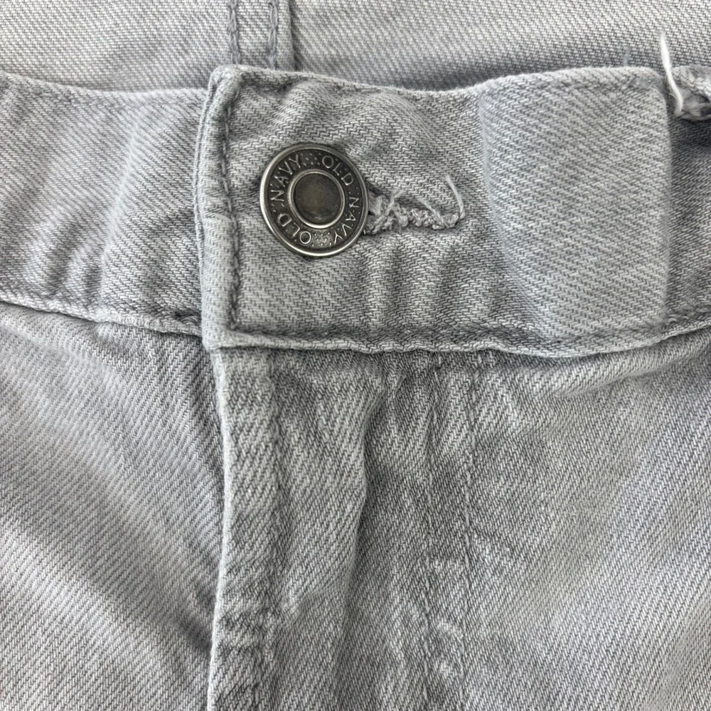 Old Navy‎ Straight Leg Jeans Mens 35x30 Light Gray Denim Casual Classic